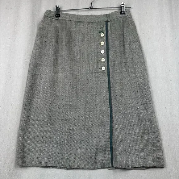 Vintage REHLI TRACHT Women's Linen Skirt Suit 80' Size Medium - Picture 15 of 16